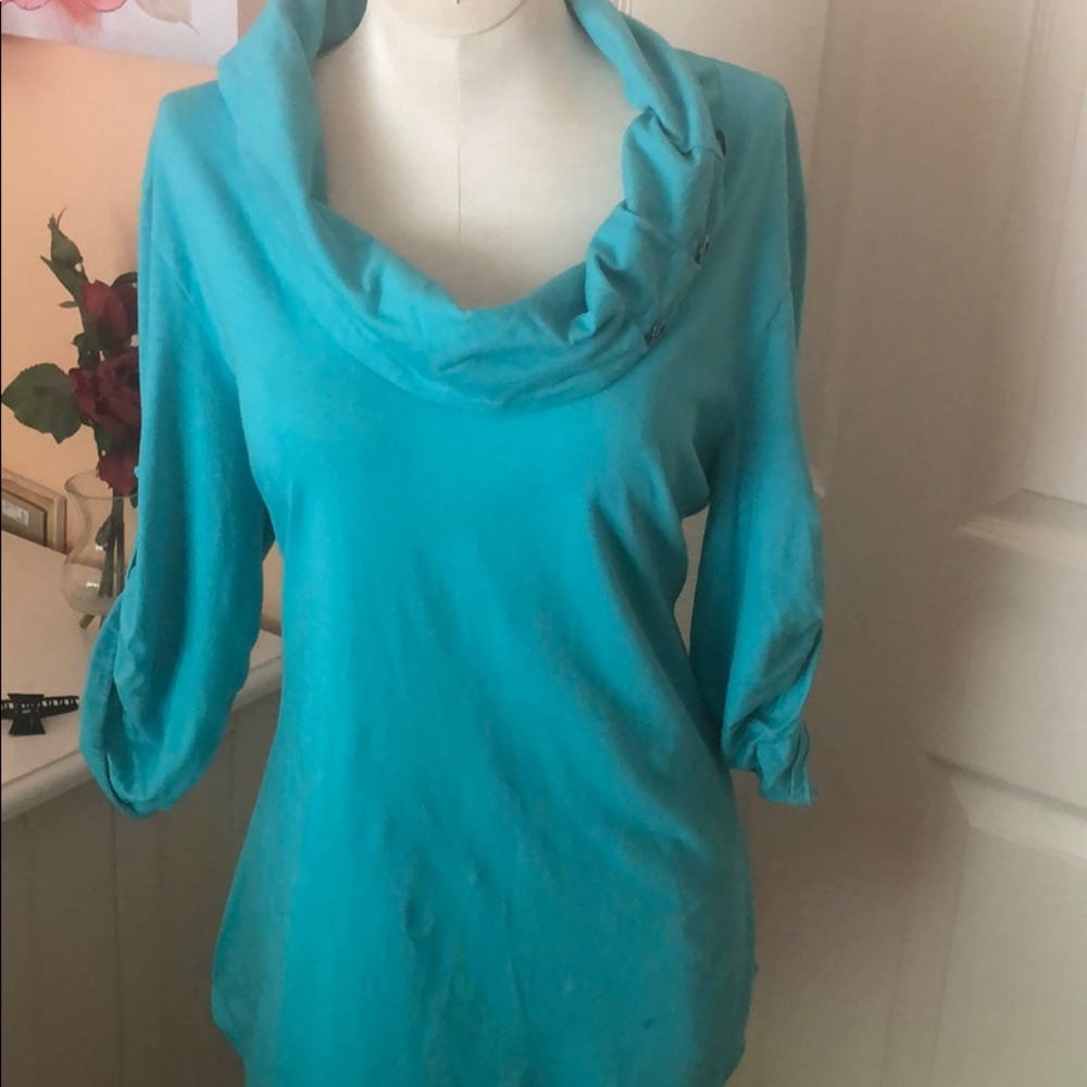 Teal Neon Buddha Tunic